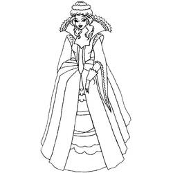 Dibujo para colorear: Princesa (Personajes) #85315 - Dibujos para Colorear e Imprimir Gratis