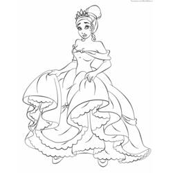 Dibujo para colorear: Princesa (Personajes) #85346 - Dibujos para Colorear e Imprimir Gratis