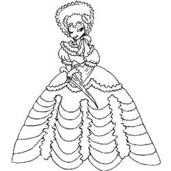 Dibujo para colorear: Princesa (Personajes) #85350 - Dibujos para Colorear e Imprimir Gratis