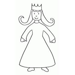 Dibujo para colorear: Princesa (Personajes) #85372 - Dibujos para Colorear e Imprimir Gratis