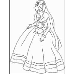 Dibujo para colorear: Princesa (Personajes) #85404 - Dibujos para Colorear e Imprimir Gratis
