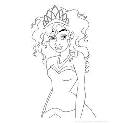 Dibujo para colorear: Princesa (Personajes) #85425 - Dibujos para Colorear e Imprimir Gratis