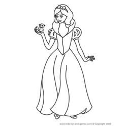 Dibujo para colorear: Princesa (Personajes) #85436 - Dibujos para Colorear e Imprimir Gratis