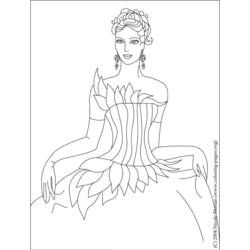 Dibujo para colorear: Princesa (Personajes) #85460 - Dibujos para Colorear e Imprimir Gratis