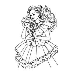 Dibujo para colorear: Princesa (Personajes) #85464 - Dibujos para Colorear e Imprimir Gratis