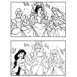 Dibujo para colorear: Princesa (Personajes) #85476 - Dibujos para Colorear e Imprimir Gratis