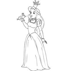 Dibujo para colorear: Princesa (Personajes) #85492 - Dibujos para Colorear e Imprimir Gratis