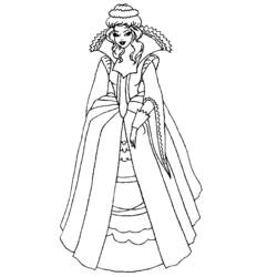 Dibujo para colorear: Princesa (Personajes) #85500 - Dibujos para Colorear e Imprimir Gratis