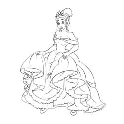 Dibujo para colorear: Princesa (Personajes) #85506 - Dibujos para Colorear e Imprimir Gratis