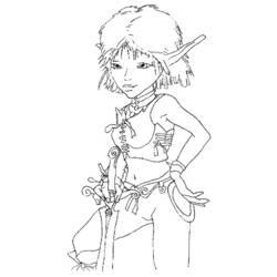 Dibujo para colorear: Princesa (Personajes) #85534 - Dibujos para Colorear e Imprimir Gratis