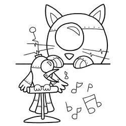 Dibujo para colorear: Robot (Personajes) #106568 - Dibujos para Colorear e Imprimir Gratis