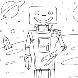 Dibujo para colorear: Robot (Personajes) #106576 - Dibujos para Colorear e Imprimir Gratis