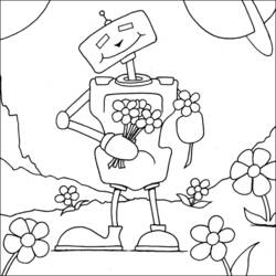 Dibujo para colorear: Robot (Personajes) #106596 - Dibujos para Colorear e Imprimir Gratis