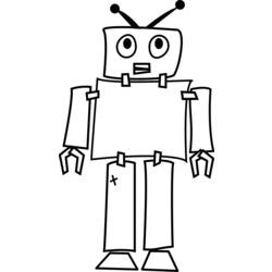 Dibujo para colorear: Robot (Personajes) #106598 - Dibujos para Colorear e Imprimir Gratis