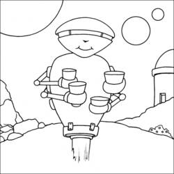 Dibujo para colorear: Robot (Personajes) #106642 - Dibujos para Colorear e Imprimir Gratis