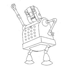 Dibujo para colorear: Robot (Personajes) #106676 - Dibujos para Colorear e Imprimir Gratis