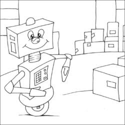 Dibujo para colorear: Robot (Personajes) #106678 - Dibujos para Colorear e Imprimir Gratis