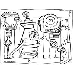 Dibujo para colorear: Robot (Personajes) #106696 - Dibujos para Colorear e Imprimir Gratis