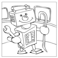 Dibujo para colorear: Robot (Personajes) #106779 - Dibujos para Colorear e Imprimir Gratis