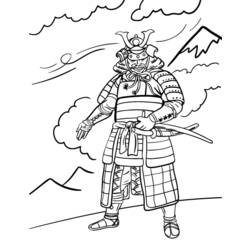 Dibujo para colorear: Samurai (Personajes) #107333 - Dibujos para Colorear e Imprimir Gratis