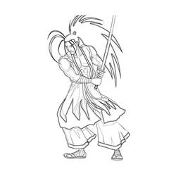 Dibujo para colorear: Samurai (Personajes) #107335 - Dibujos para Colorear e Imprimir Gratis