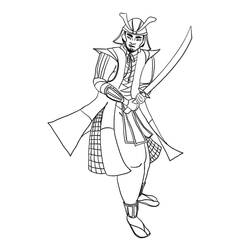 Dibujo Samurai (Personajes) #186152 para imprimir y colorear