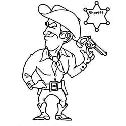 Dibujo para colorear: Sheriff (Personajes) #107501 - Dibujos para colorear