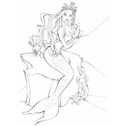 Dibujo para colorear: Sirena (Personajes) #147159 - Dibujos para Colorear e Imprimir Gratis