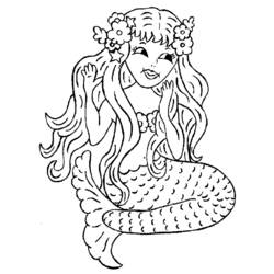 Dibujo para colorear: Sirena (Personajes) #147176 - Dibujos para Colorear e Imprimir Gratis