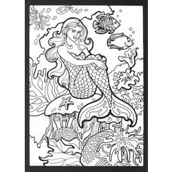Dibujo para colorear: Sirena (Personajes) #147179 - Dibujos para Colorear e Imprimir Gratis