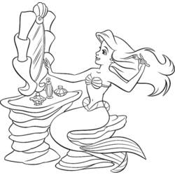 Dibujo para colorear: Sirena (Personajes) #147212 - Dibujos para Colorear e Imprimir Gratis