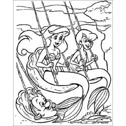 Dibujo para colorear: Sirena (Personajes) #147227 - Dibujos para Colorear e Imprimir Gratis
