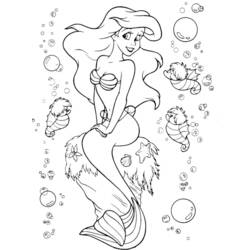 Dibujo para colorear: Sirena (Personajes) #147238 - Dibujos para Colorear e Imprimir Gratis