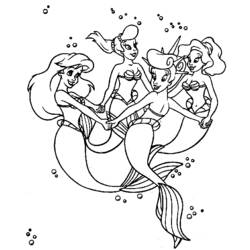Dibujo para colorear: Sirena (Personajes) #147241 - Dibujos para Colorear e Imprimir Gratis
