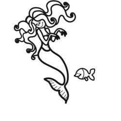 Dibujo para colorear: Sirena (Personajes) #147256 - Dibujos para Colorear e Imprimir Gratis