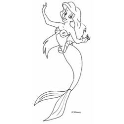 Dibujo para colorear: Sirena (Personajes) #147272 - Dibujos para Colorear e Imprimir Gratis