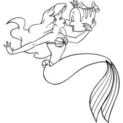Dibujo para colorear: Sirena (Personajes) #147281 - Dibujos para Colorear e Imprimir Gratis