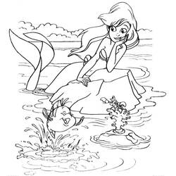 Dibujo para colorear: Sirena (Personajes) #147296 - Dibujos para Colorear e Imprimir Gratis