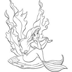 Dibujo para colorear: Sirena (Personajes) #147316 - Dibujos para Colorear e Imprimir Gratis