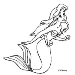 Dibujo para colorear: Sirena (Personajes) #147317 - Dibujos para Colorear e Imprimir Gratis