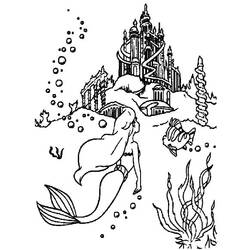 Dibujo para colorear: Sirena (Personajes) #147332 - Dibujos para Colorear e Imprimir Gratis