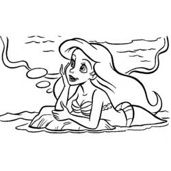 Dibujo para colorear: Sirena (Personajes) #147346 - Dibujos para Colorear e Imprimir Gratis
