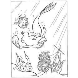Dibujo para colorear: Sirena (Personajes) #147351 - Dibujos para Colorear e Imprimir Gratis