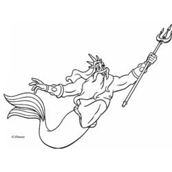 Dibujo para colorear: Sirena (Personajes) #147376 - Dibujos para Colorear e Imprimir Gratis