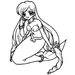 Dibujo para colorear: Sirena (Personajes) #147381 - Dibujos para Colorear e Imprimir Gratis