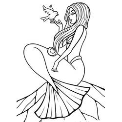 Dibujo Sirena (Personajes) #176708 para imprimir y colorear