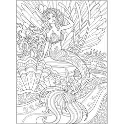 Dibujo Sirena (Personajes) #215087 para imprimir y colorear