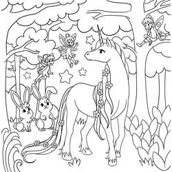 Dibujo Unicornio (Personajes) #171259 para imprimir y colorear