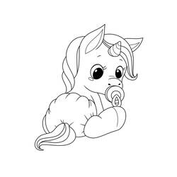 Dibujo Unicornio (Personajes) #171279 para imprimir y colorear