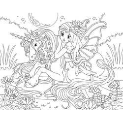 Dibujo Unicornio (Personajes) #171292 para imprimir y colorear